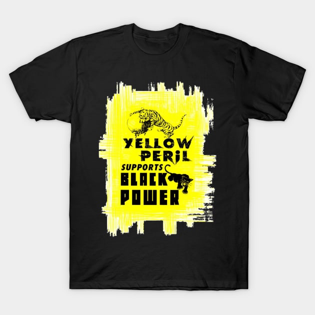 Yellow Peril Supports Black Power T-Shirt by CrystalClods